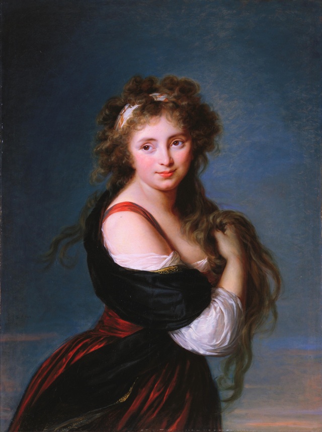 Hyacinthe Gabrielle Rolland, Marchioness Wellesley by Vigée-Lebrun via Wikimedia.