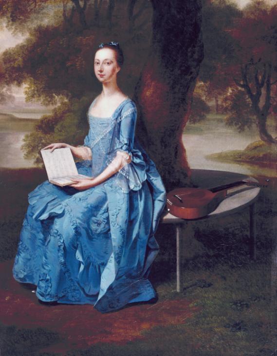 A Lady in Blue 1757 Arthur Devis 1711-1787 Bequeathed by Alan Evans 1974 http://www.tate.org.uk/art/work/T01884