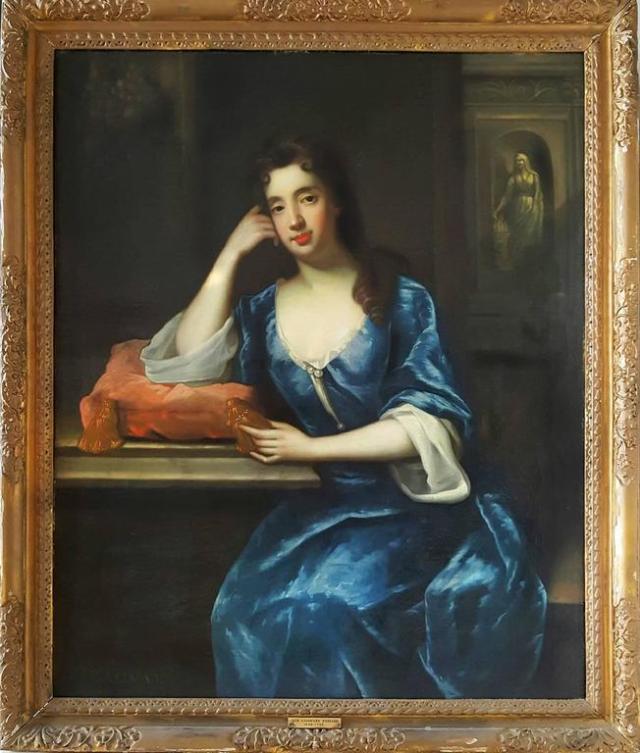 Sir Godfrey Kneller. Portrait of Mrs. Bagnal, Circa 1690 - 1720  courtesy of 1tsdibs