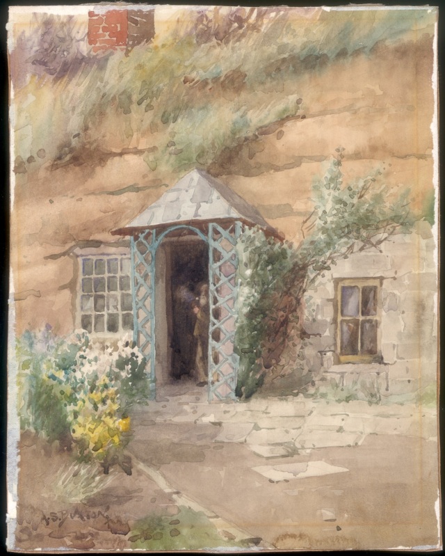 Rock Houses by A.S Buxton. With thanks to Mansfield Museum who hold the copyright.